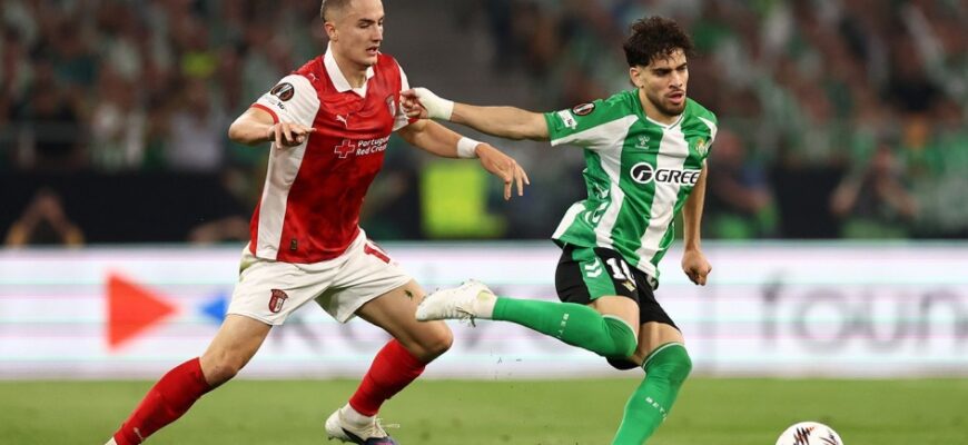 Braga Yevropa Ligasida Betisni kutilmaganda mag'lub etdi