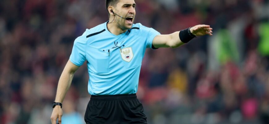 Inal Tanashev RPL 28-turidagi CSKA — Zenit o'yinida hakamlik qiladi.