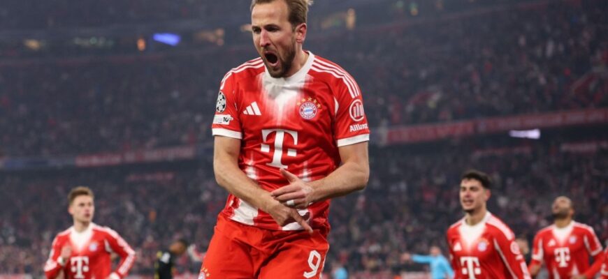 Keyn Chempionlar Ligasida oltinchi o'yinda ham gol urib, Jerrard rekordini yangiladi