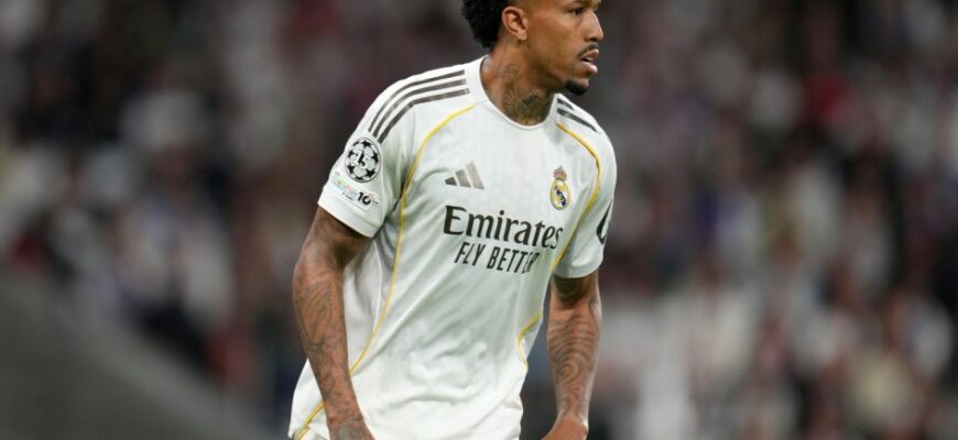 Real himoyachisi Militão 2026 JCHni jarohati tufayli o'tkazib yuboradi