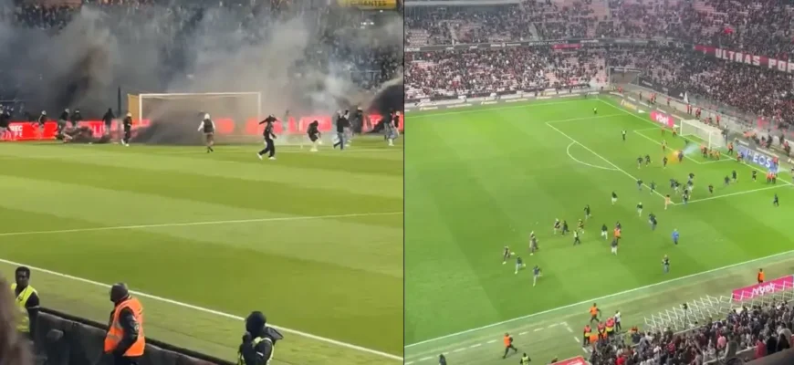 Fransa Ligue 1: Muxlislar maydonga tushdi, Halilhodzic janjali!