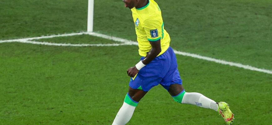 Braziliya – Marokash: Vinicius Junior 32-daqiqada hisobni tenglashtirdi