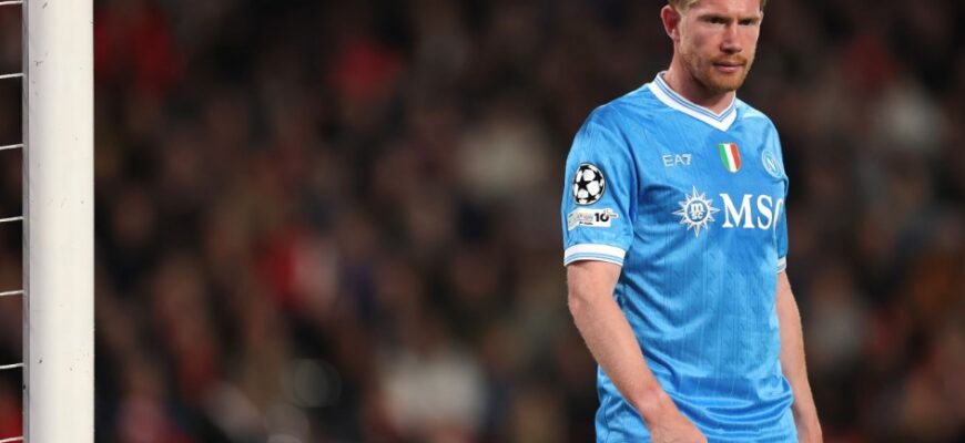 Kevin De Bruyne "Napoli"ni bir yildan so'ng tark etishi mumkin - Skira