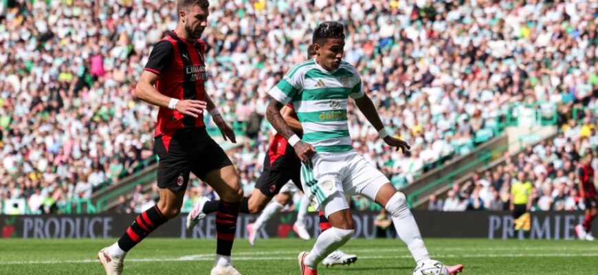 Milan "Celtic"ga qarshi o'rtoqlikda 0:2 dan mag'lubiyatdan qochdi