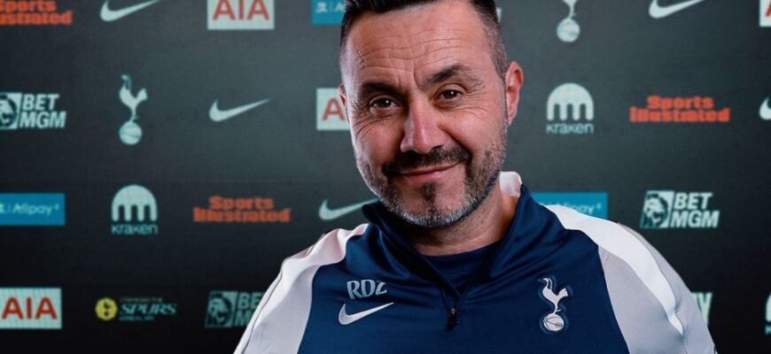 Roberto De Zerbi "Tottenhem"ning transfer ishlari haqida fikr bildirdi