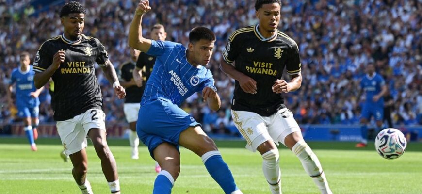 Aston Villa APJ 1-turida Brightonga yirik hisobda mag'lub bo'ldi