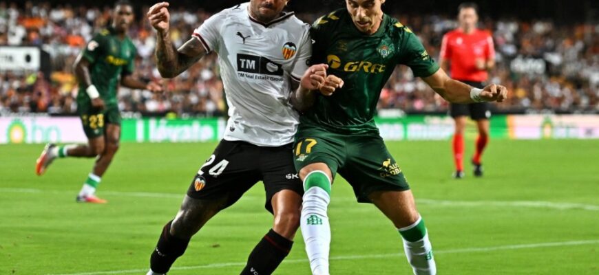 Betis La Liga 1-turida Valensiyani so'nggi gol bilan mag'lub etdi