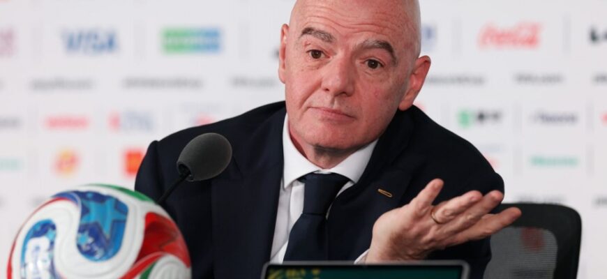 Infantino CONMEBOLning JCHni 64 jamoaga kengaytirish g'oyasini qo'llab-quvvatladi