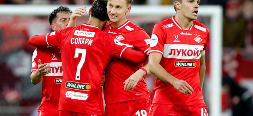 Spartak futbolchilari RPLda aniq paslar bo'yicha peshqadamlar qatorida - Opta Sports